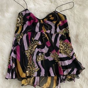 DVF NEVER WORN spaghetti strap flowy designed tank